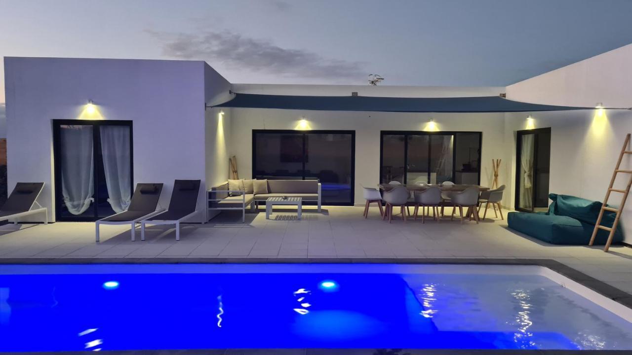 Superbe Villa Valentina, piscine chauffée, wifi Lajares Esterno foto